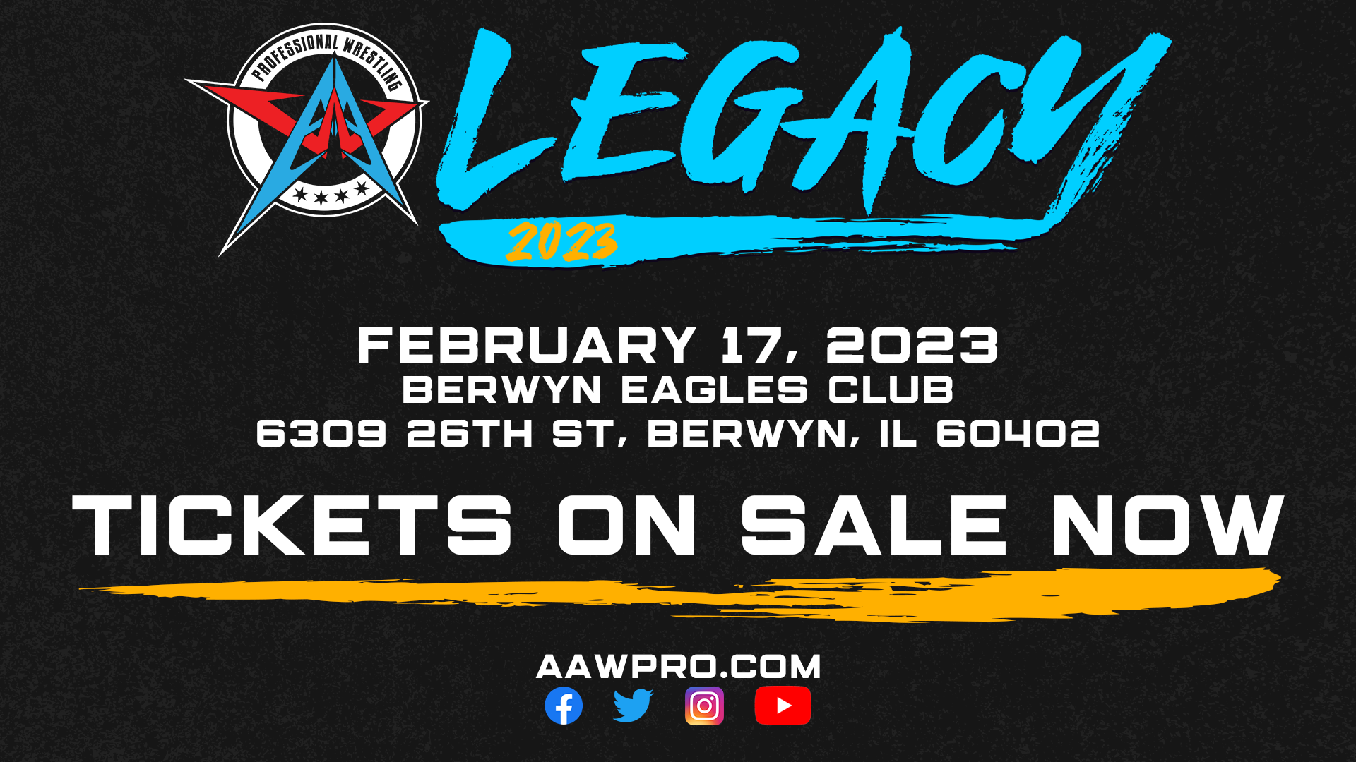 Legacy 2023 Tickets On Sale Now