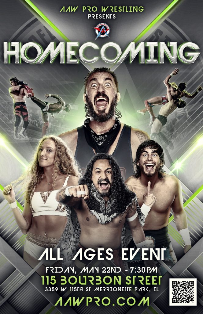 AAW Homecoming May 22 at 115 Bourbon Street in Merionette Park