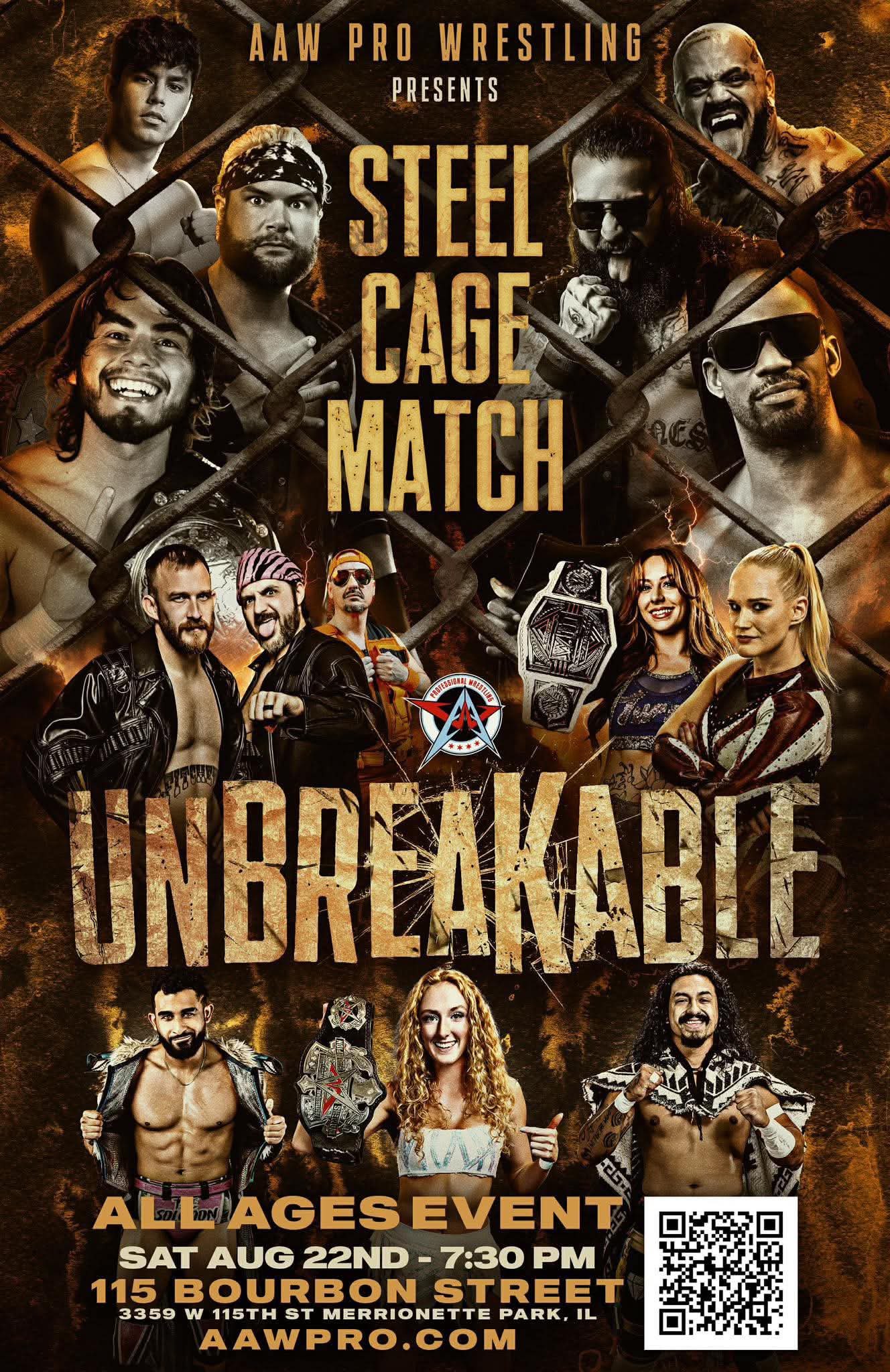 STEEL CAGE Six-Man tag team main event announced for Unbreakable