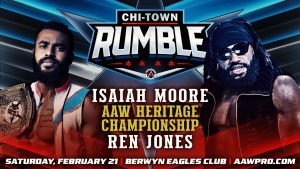 Isaiah Moore defends the AAW Heritage Championship against Ren Jones!