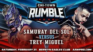 Samuray del Sol versus Trey Miguel!