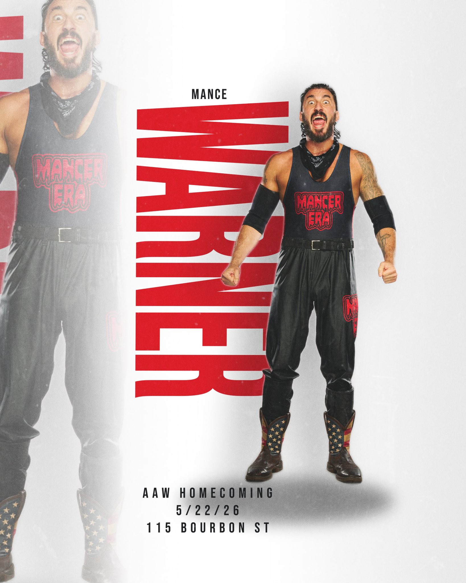MANCE WARNER Returns to AAW at Homecoming May 22 MANCE WARNER Returns to AAW at Homecoming May 22