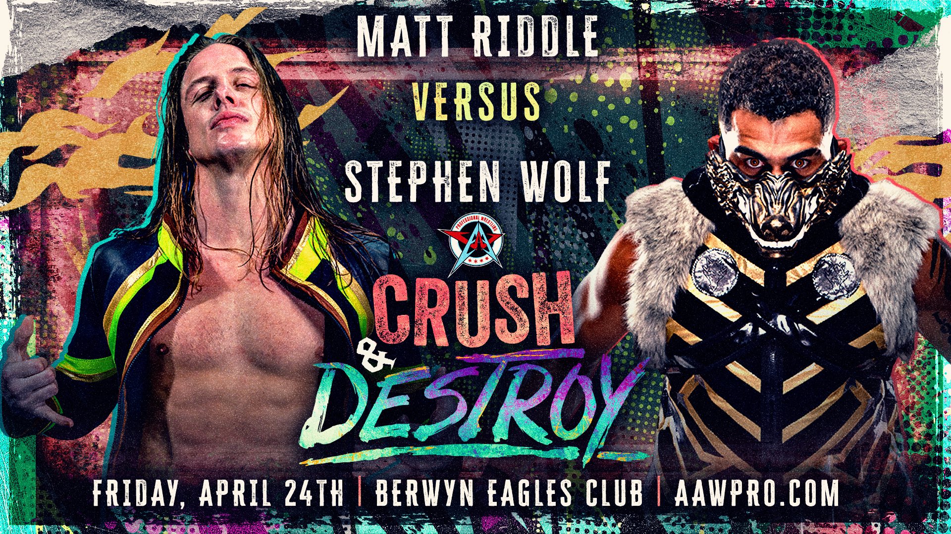 Just signed for Apr 24 – Matt Riddle vs Stephen Wolf