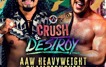 Trevor Lee defends the AAW Heavyweight Title against Rafael Quintero April 24!