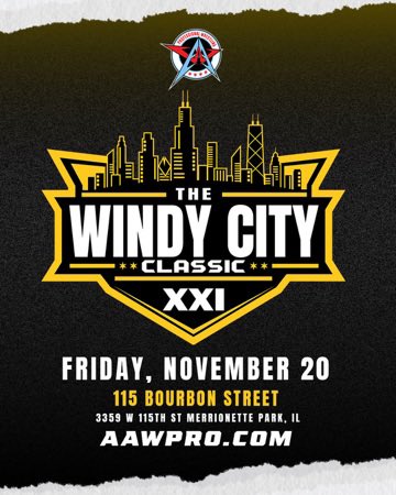 Save the Date!  The Windy City Classic is November 20!