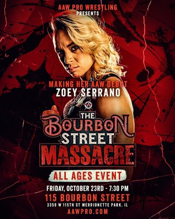 Zoey Serrano makes her AAW debut October 23!